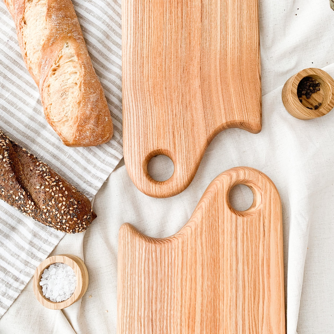 Kit of two cutting/serving kitchen boards wooden kitchen Etsy