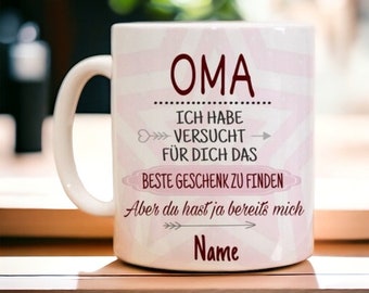 OMA Geschenk Personalisiert Tasse Enkelkinder Personalisiert