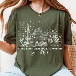 If The Stars Were Made To Worship Shirt, Bible Verse Sweatshirt, Inspirational Shirt, Religious Tee, Christian Quote Shirt, Faith Sweater