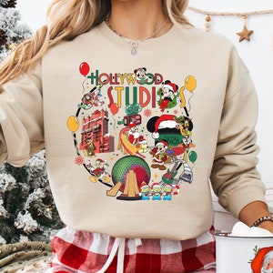 Hollywood Studio Sweatshirt, Hollywood Studios Christmas Shirt, Very Merry Christmas Tee, Mickey And Co Christmas Shirt, Disneyland Xmas Tee