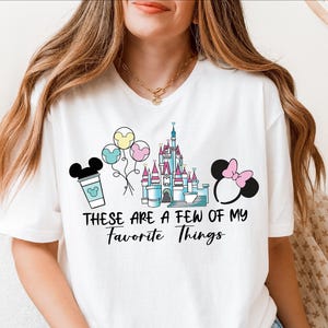 Camiseta de viaje familiar, camiseta "Estas son algunas de mis cosas favoritas", sudadera con el castillo de Magic Kingdom, camiseta de Mickey y Mini Mouse