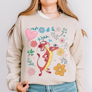 Disney Mulan Mushu Dragon Portrait Shirt, Disney Funny Princess Mulan Tee, Disney Family Matching T-shirt, WDW Disneyland Trip Hoodie