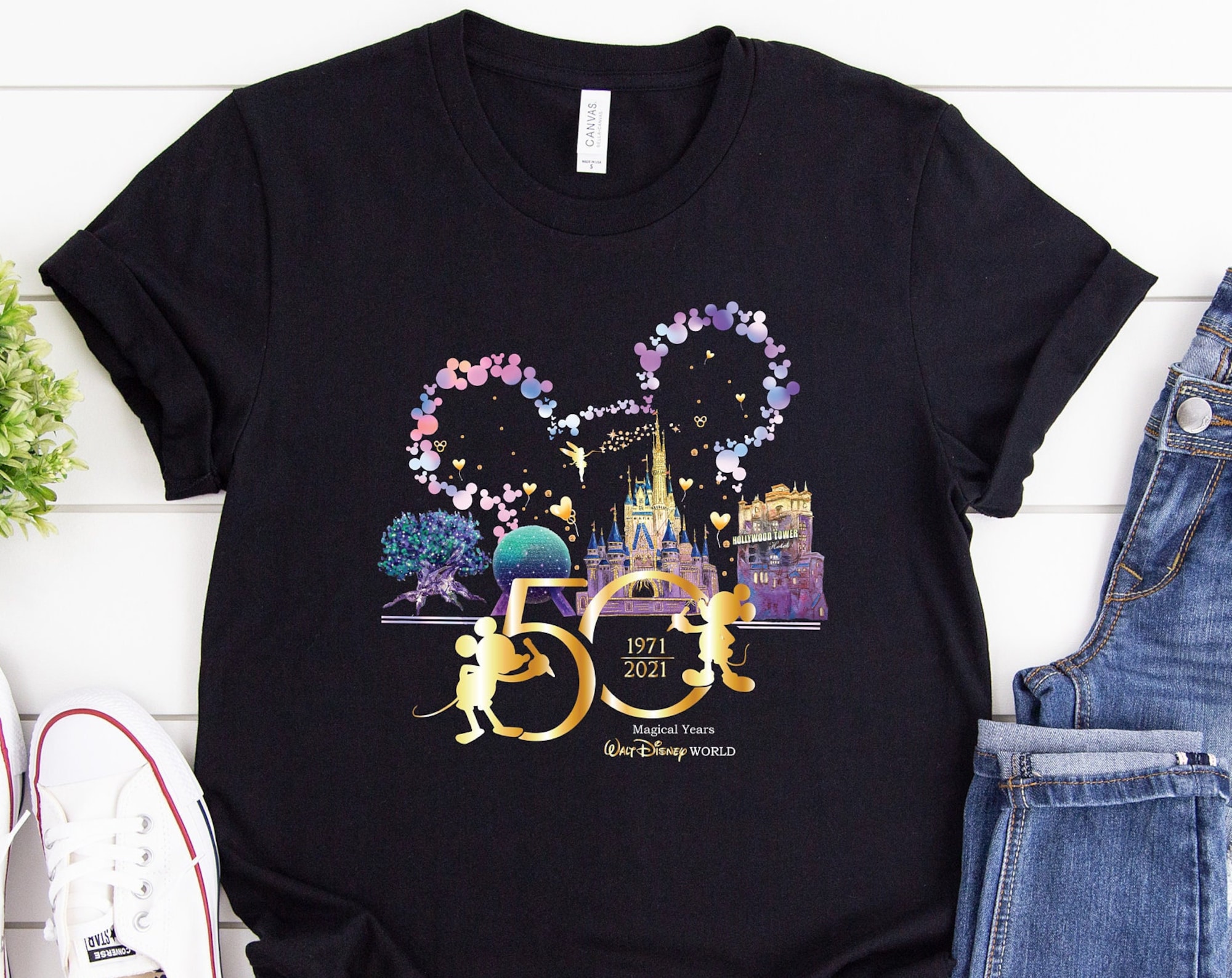 Disney World 50'th Anniversary Matching Familie TShirt Disney World 50'th Anniversary Matching Familie TShirt