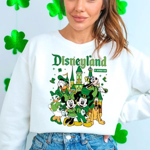 Disneyland St. Patrick&#39;s Day Tee, Mickey And Friends Shirt, Saint Patrick&#39;s Day Sweatshirt, Disneyland Family Trip Shirt, Shamrock T-shirt