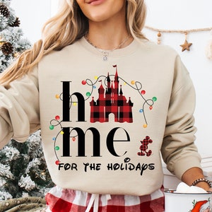 Home for the Holidays, Christmas Home shirt, Xmas shirt, Magic Kingdom Family Christmas Shirt, Christmas Trip Shirt