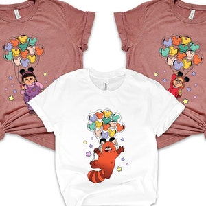 Turning Red Shirt, Red Panda Shirt, Meilei and Friend Shirt, Red Panda Pixar Shirt, Turning Red Character Shirt, Red Balloon Shirt