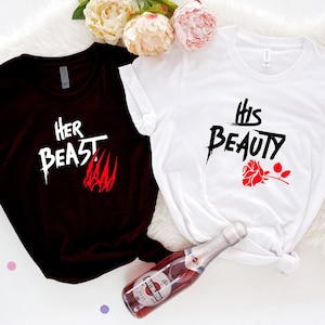 His Beauty and Her Beast Shirts, Disney Couple Shirts, Beauty and Beast Shirts, Disney Valentines Shirts, Beauty and Beast Lover Shirts