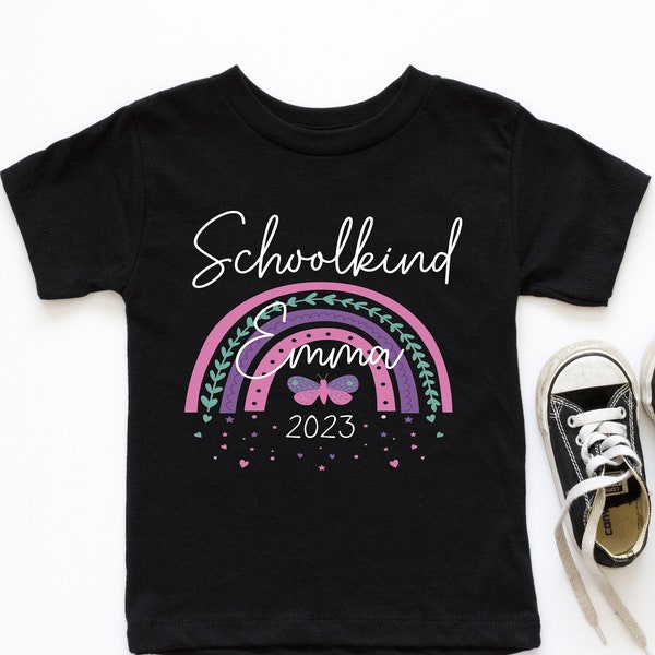 Schoolkind Shirt, Kindergarten Girl Shirt, Back To School Shirt, School Rainbow Shirt, First Grade Shirt, Student Shirt, Teacher Shirt