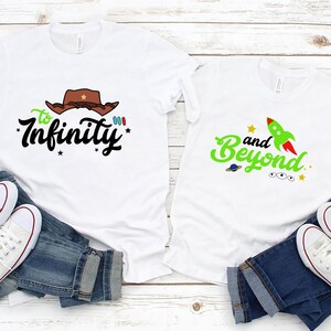 To infinity and Beyond, Toy Story Shirts, Andy Tees, Toy Story Land Tees, Disney Matching Shirts, Toy Story Birthday Party Shirts