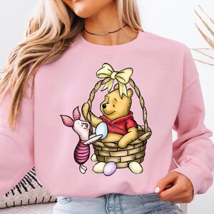 Pooh And Piglet Easter Shirt, Disney Easter Trip Tee, Winnie The Pooh Easter T-shirt, Easter Eggs Sweatshirt, Magic Kingdom Shirt