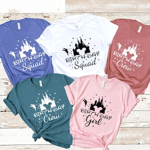 Birthday Shirt, Birthday Girl Shirt, Disney Birthday Party, Magic Kingdom Birthday Boy Shirt, Birthday Crew, Birthday Squad, Family Birthday