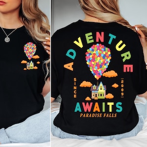 Pixar Up Shirt, Disney Abenteuer erwartet seit 2009 T-Shirt, Disneyland Regenbogen Ballons Shirt, Up Film T-Shirt, Paradise Falls Sweatshirt