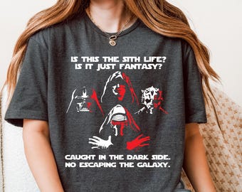 Dark Side Fantasy Shirt, Space Villain Tee, Galactic Adventure Sweatshirt, Cosmic Universe Hoodie, Funny Sci-Fi Fan Shirt