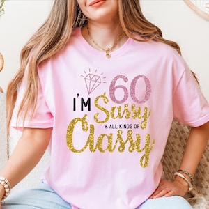 Sixty Birthday Shirt, 60th Birthday T-shirt, 60 and Fabulous Tee, 60th Birthday Queen Shirt, 60th Birthday Party Tee, Birthday Sweater