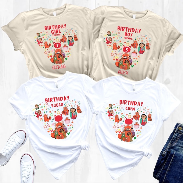 Turning Red Birthday Shirt, Disney Red Panda Birthday Shirt, Turning Red Birthday Girl Shirt, Turning Red Birthday Boy Tee, Disney Birthday