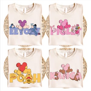 Winnie The Pooh And Friends T-shirt, Disney Tigger Tee, Disneyland Eeyore Shirt, Pooh-Piglet-Kanga Shirts, Disney Birthday Trip Shirt