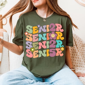 Senior 2025 Shirt, High School Sweatshirt, 2025 Senior T-shirt, Senior 2025 Retro Tee, Class Of 2025 Senior Shirt, Graduation Tee