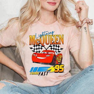 Vintage Lightning McQueen Shirt, Retro Cars Movie Shirt, Piston Cup Shirt, Cars Theme Birthday Shirt, McQueen 95 T-shirt, Cars Land Shirt