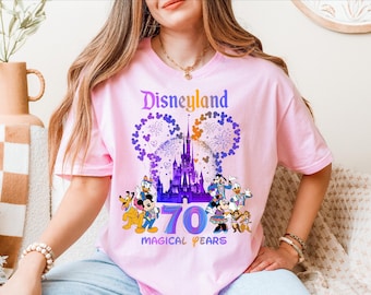 Disney 70&#39;th Anniversary Shirt, Magic Kingdom Castle Shirt, Family Vacation Shirt, Magical Years Shirt, Mickey Shirt, Disney 70th Shirt