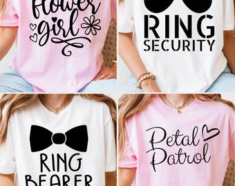 Kids Kids Petal Patrol T Shirt For Flower Girls - Boho Kids Kids Petal Patrol T Shirt For Flower Girls - Boho