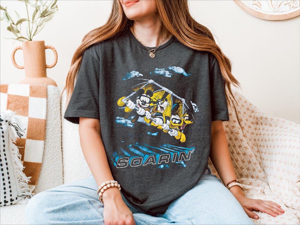 Disney Mickey And Co. Soarin' Shirt, Epcot Magic Kingdom Sweatshirt, Retro Mickey&Co Tee, Disney Family Matching Shirt, Disneyland Trip Tee Trendteewear