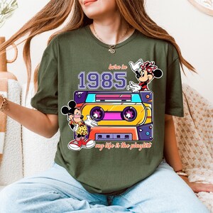 Mickey And Minnie Music Shirt, Born In 1985 Tee, My Life Is The Playlist T-shirt, Music Lover Sweatshirt, Disney Tee, Magic Kingdom Shirt
