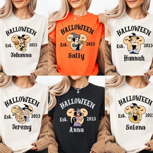 Personalized Disney Princess Halloween Tee, Disney Halloween Hoodie, Trick Or Treat Sweatshirt, Spooky Princess Shirt, Halloween T-shirt