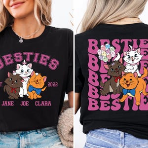 Camiseta Besties Aristocats, camiseta Disney Aristocats, moletom The Aristocats Disney, camiseta WDW Cat, camiseta Cats Lover, camiseta personalizada