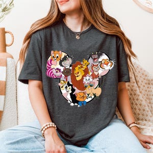 Cats Shirt, Animal Kingdom T-shirt, Mickey Mouse and Friends Sweatshirt, Simba Shirt, Mr Whiskers Tee, Cheshire Cat Shirt, Disney Mufasa Tee