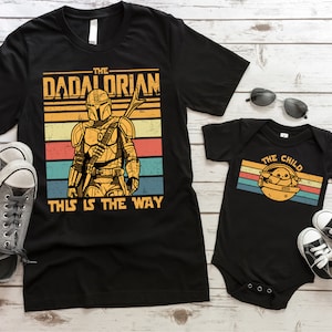 The Dadalorian This Is The Way Shirt, Star Wars Dad and Baby Matching Tee, Star Wars Dad Shirt, Star Wars The Child Sweater
