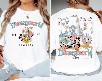 Disneyworld Est 1971 Florida Tee, Magic Kingdom Castle Shirt, Disneyworld Sweater, Disney Family Shirt, Mickey And Friends Tee, WDW Shirt