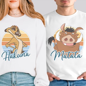 Retro Hakuna Matata Shirt, Animal Kingdom T-shirt, Magic Kingdom Safari Shirt, Disney Family Vacation Tee, Timon and Pumbaa Sweatshirt