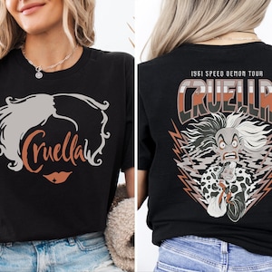 Disney Villains Cruella De Vil 1961 Speed Demon Tour Shirt, 101 Dalmations T-shirt, Cruella Villains Sweatshirt, Disneyland Girls Trip Shirt