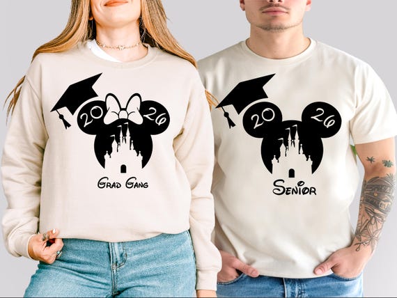 Disney Senior 2026 Shirt, Graduation T-shirt, Magic Kingdom Senior Shirt, Class Of 2026 Tee, Custom Disney Graduation Sweatshirt, Senior Tee
