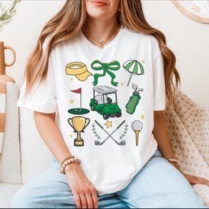 Koszulka golfowa, koszulka z wózkiem golfowym, koszulka dla miłośników golfa, bluza golfowa, koszulka Game Day, koszulka z wakacjami rodzinnymi, bluza z kapturem dla fanów golfa