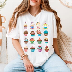 T-shirt cupcake koningin, shirt cupcakes, T-shirt cupcake, verjaardag cupcake, cadeau bakliefhebber, shirt chef-kok moeder, hoodie bakliefhebber, shirt Baker