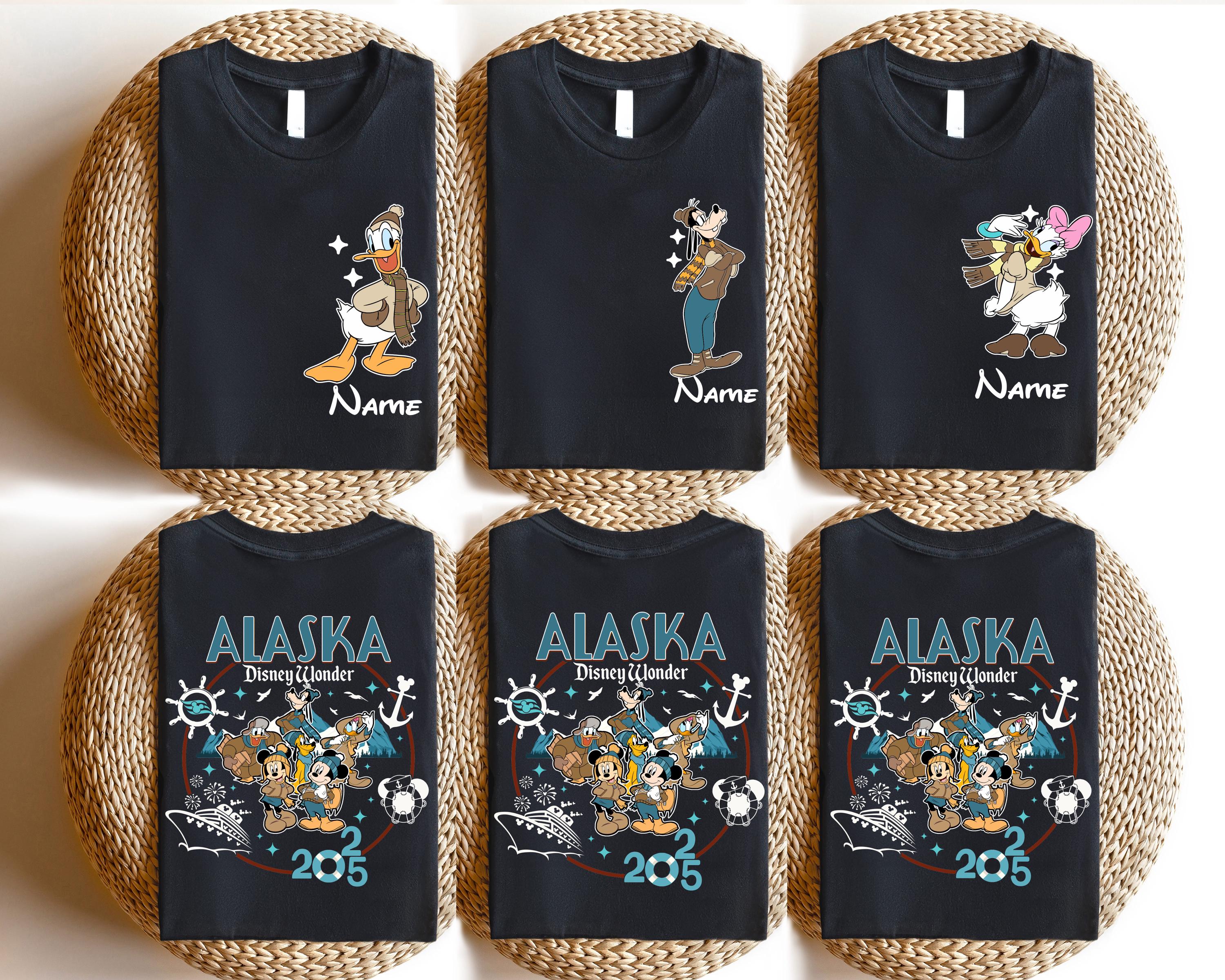 Alaska Disney Wonder 2025 T-shirt, Disney Mickey And Friends