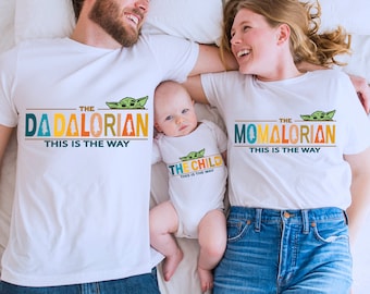 Galaxy Family Shirt, Dadalorian Tee, Momalorian Shirt, The Child T-shirt, Family Matching Tee, Star Wars Sweater, Disneyland Trip Shirt
