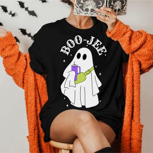 Boo Jee Ghost Halloween Shirt, Funny Ghost T-shirt, Boogie Halloween Shirt, Boo-Jee Simple Modern Ghost Hoodie, Matching Halloween Tee