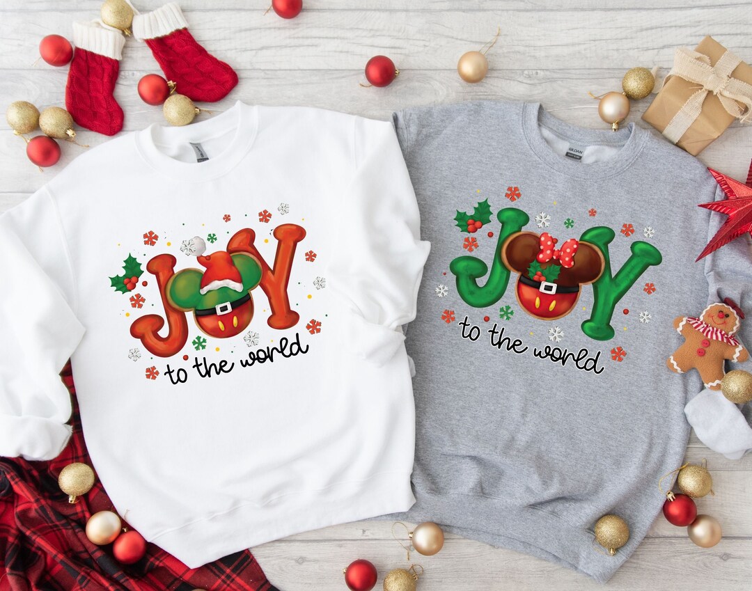 Disney Christmas Joy Shirt Mickey and Minnie Christmas Joy - Etsy