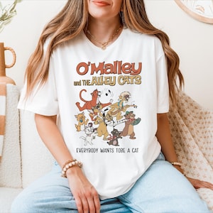 Disney The Aristocats O’Malley And The Alley Cats Shirt, Everyone Wants To Be A Cat Tee, Cute Disney Cats Hoodie, Disneyland Family Trip Tee