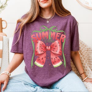 Sommer Vibes Shirt, süßes Sommerzeit T-Shirt, Retro Wassermelone T-Shirt, Kokette Sommer T-Shirt, trendiger Wassermelonen Pullover, Sommersaison T-Shirt