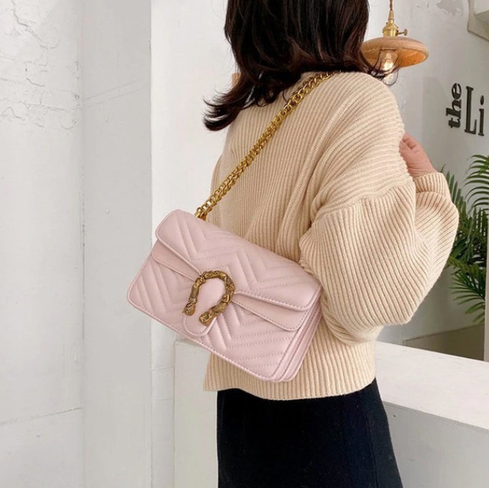 Shoulder Bag Crossbody Luxury Chain Handle High Quality Etsy