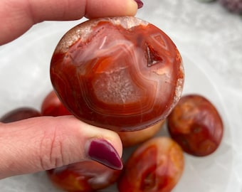 Carnelian Palm Stones / 2 Inch Palms / Choose Yours