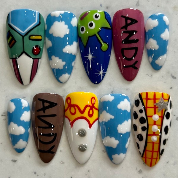 Toy Story Nails - Etsy