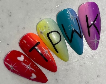 Treat People with Kindness - Inspired Nails - Press On Nails - Custom Full Set