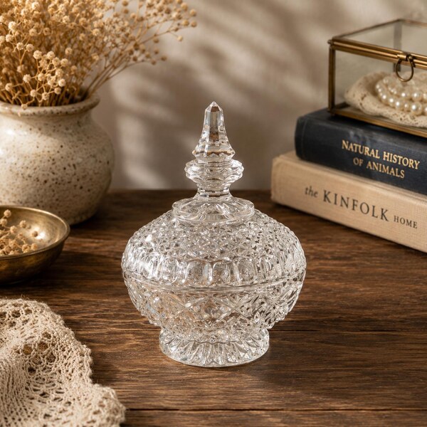 Vintage Crystal Candy Dish