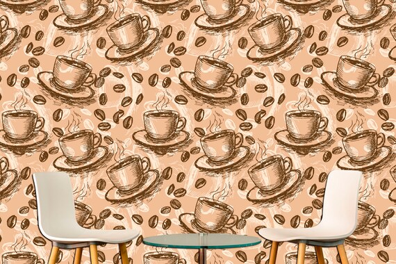 Coffee House Decor Kitchen Wallpaper Coffee Wall Art Coffee Art