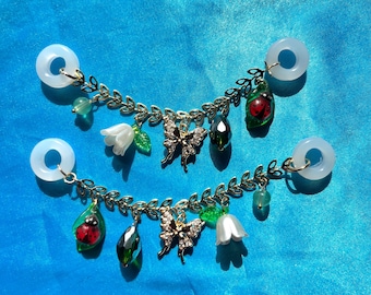 Lady of the Valley Mini Eyeglass Chains | Ladybug Glasses Chains | Fairy Eyeglass Chains | Fae Jewelry | SomethingExtraLLC