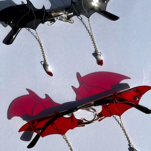 Bitten Shades | Wings Shades | Bat Sunglasses | Bat Shades | Bat Wing Shades | Designer Sunglasses | Fang Collection | SomethingExtraLLC